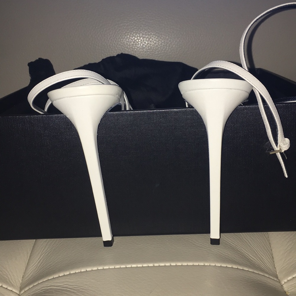 Saint Laurent White Platform Heels- size 39 - Picture 4 of 6